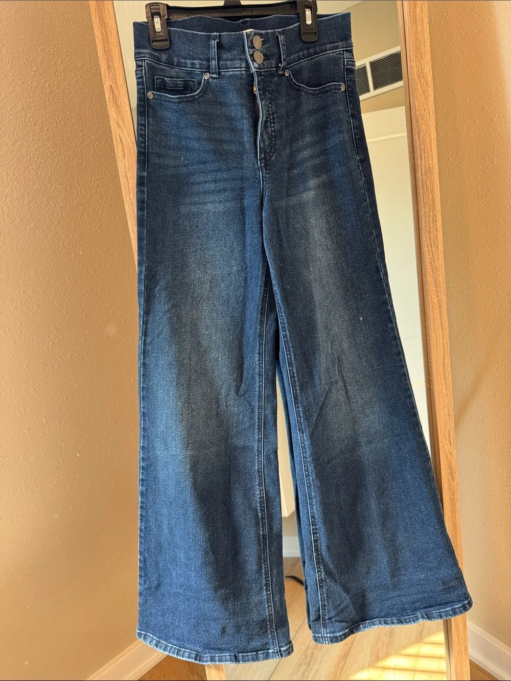 sofia by sofia vergara Dark Blue High-Rise Wide-Leg Jeans
